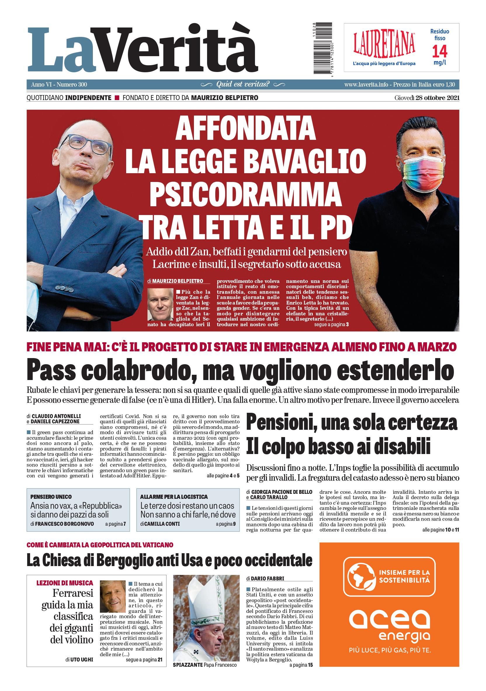 Oggi in edicola