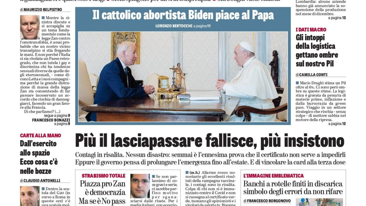 Oggi in edicola