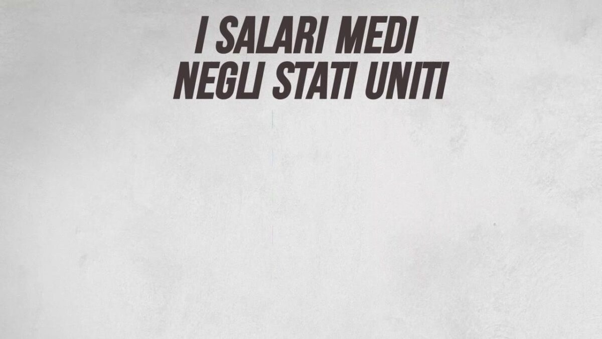 I salari medi negli Stati Uniti