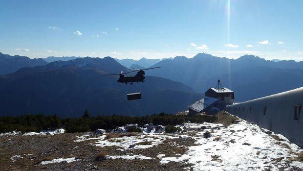 Operazioni di smantellamento base radar Scinauz (Aeronautica Militare)