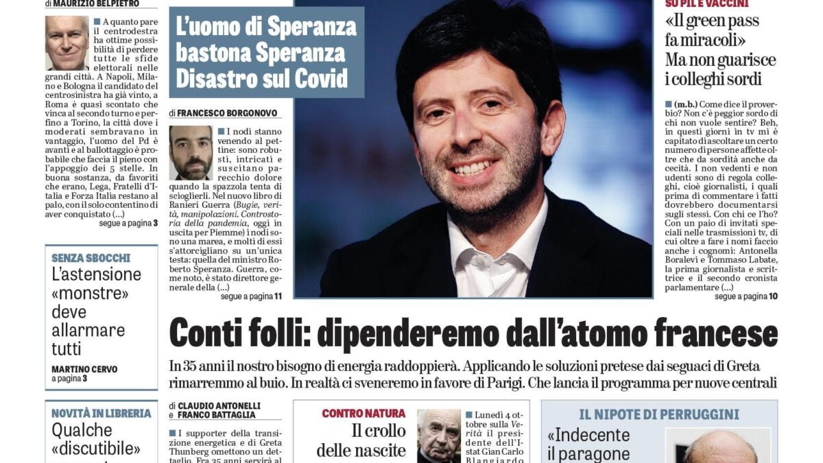 Oggi in edicola
