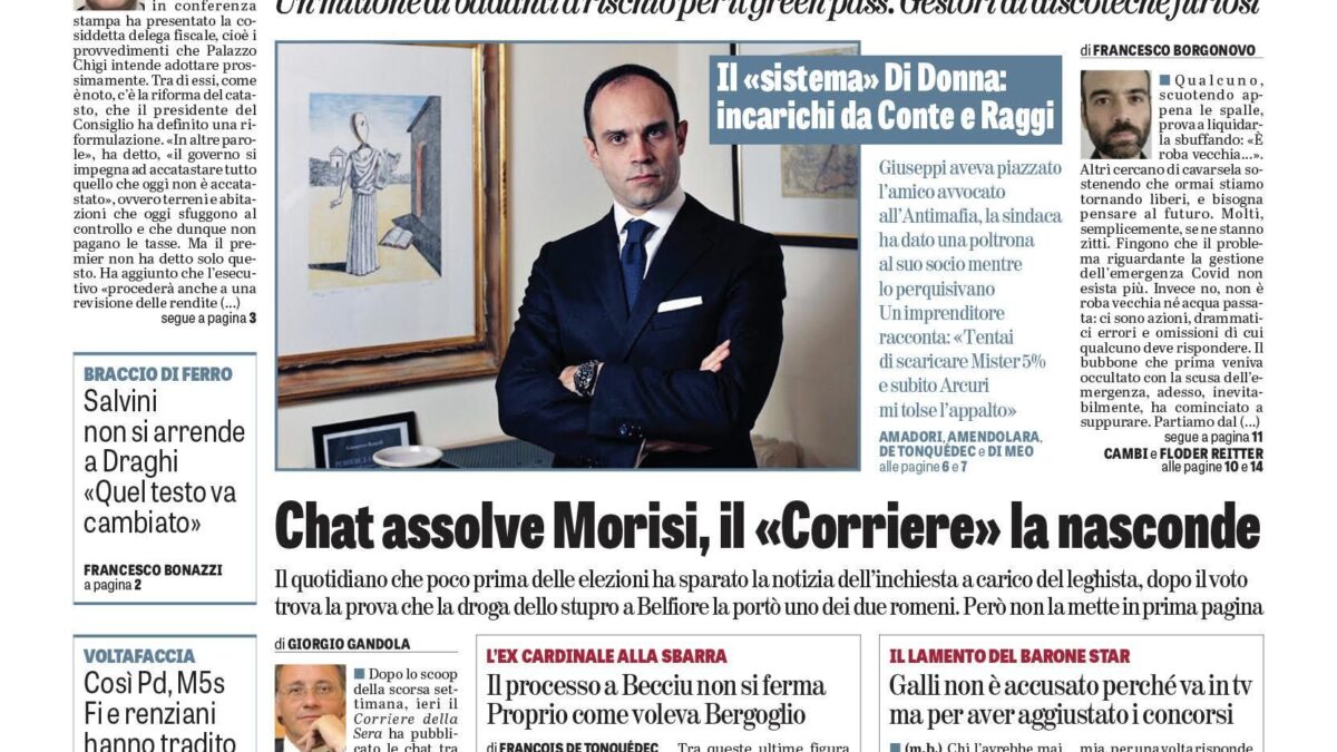 Oggi in edicola