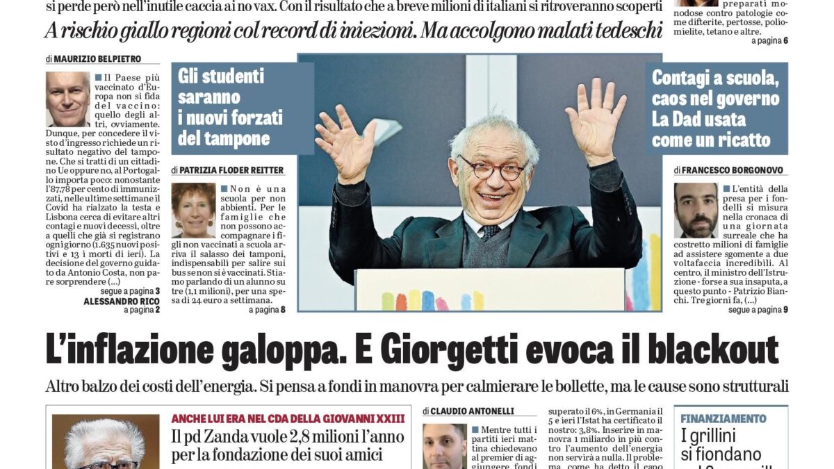 Oggi in edicola