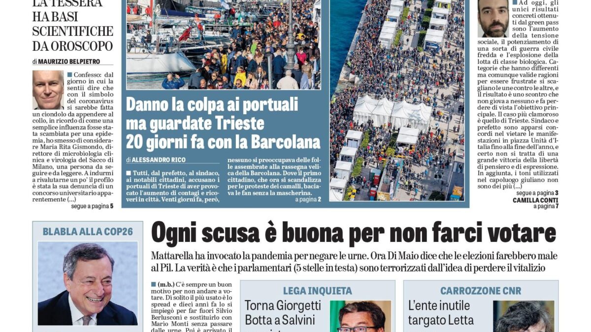 Oggi in edicola