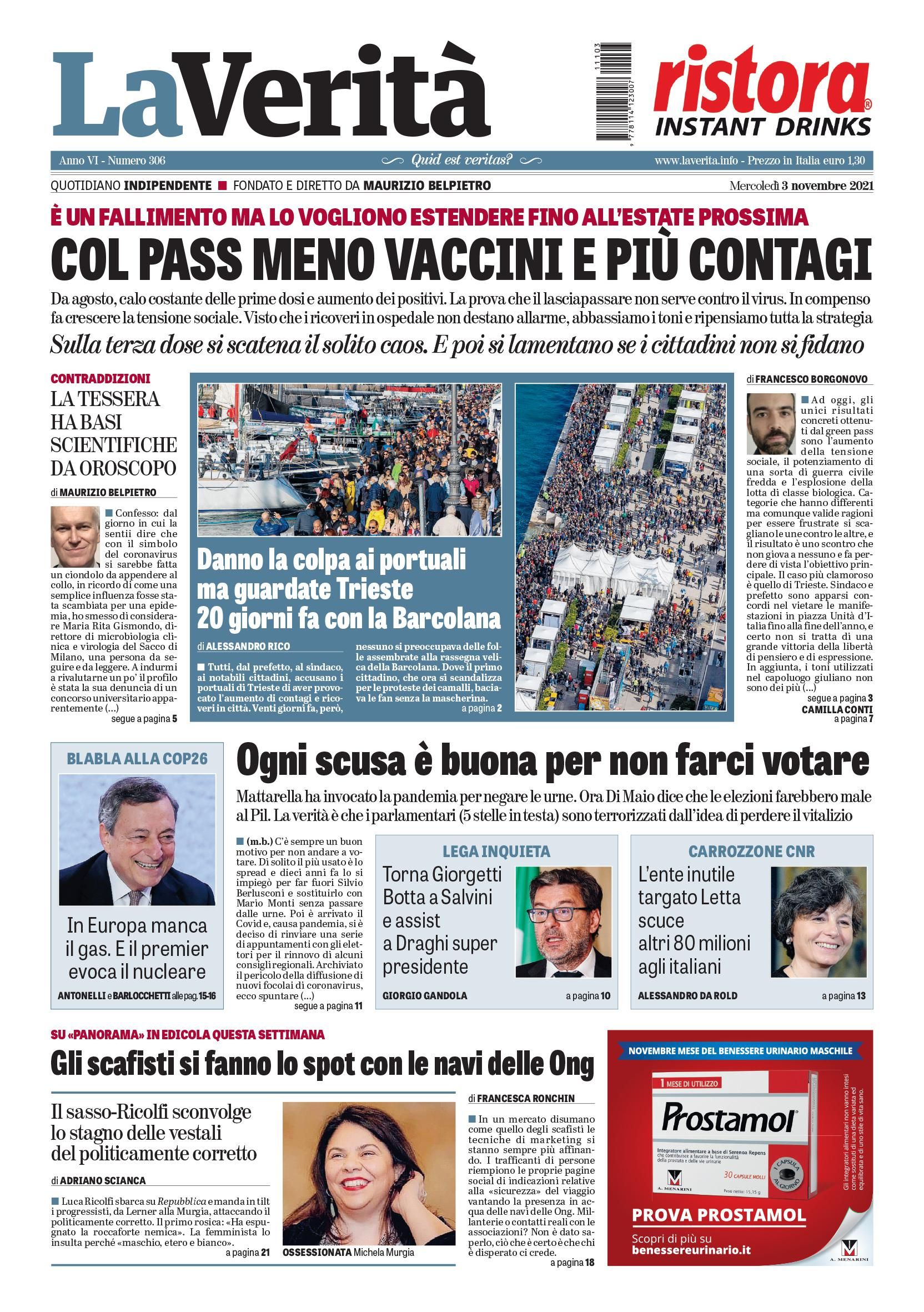 Oggi in edicola