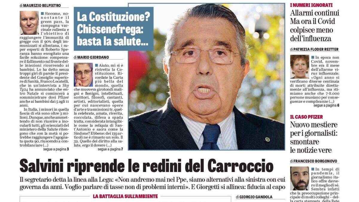 Oggi in edicola