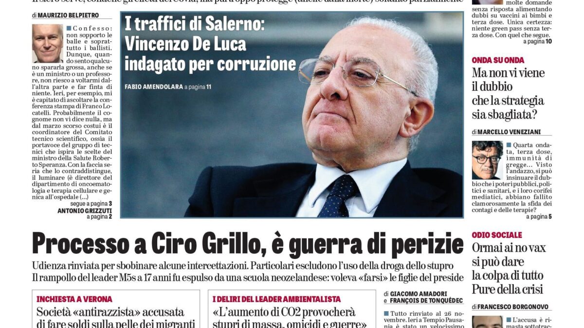 Oggi in edicola