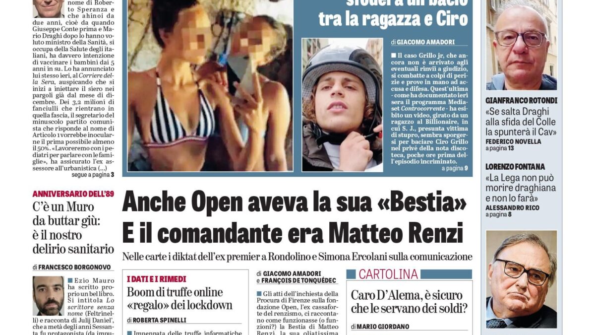 Oggi in edicola