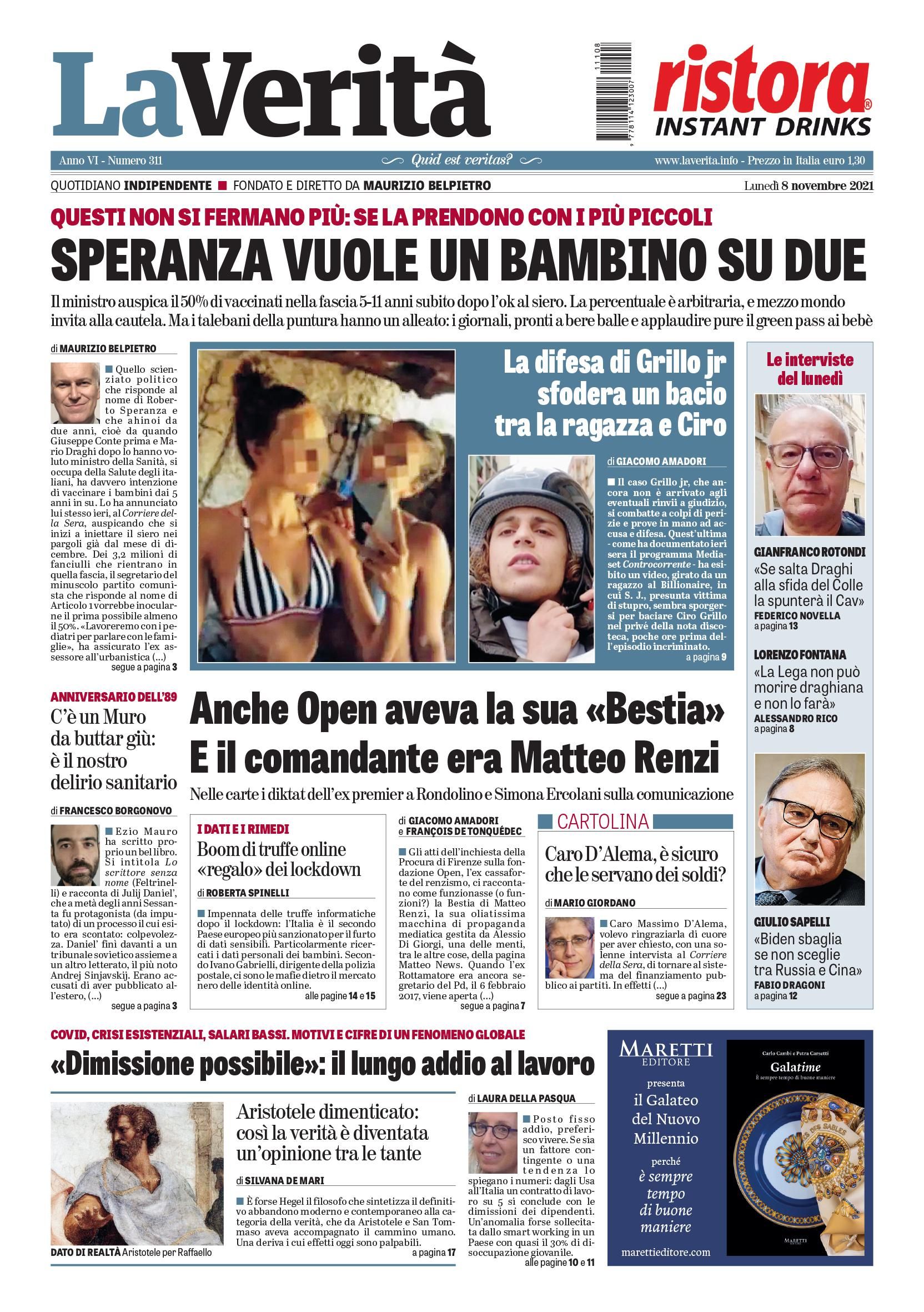 Oggi in edicola