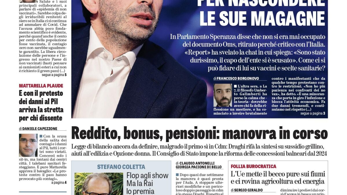 Oggi in edicola