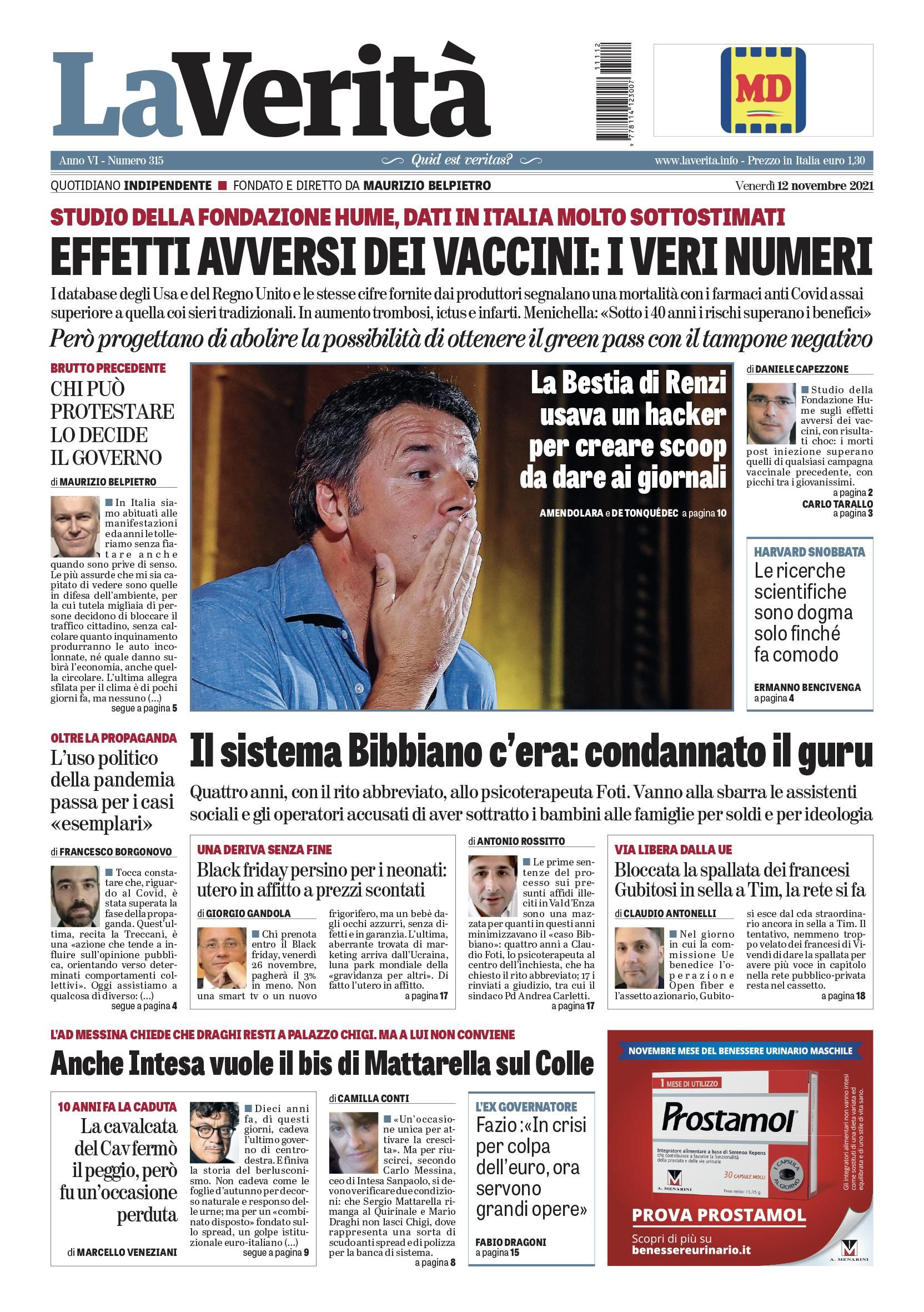 Oggi in edicola