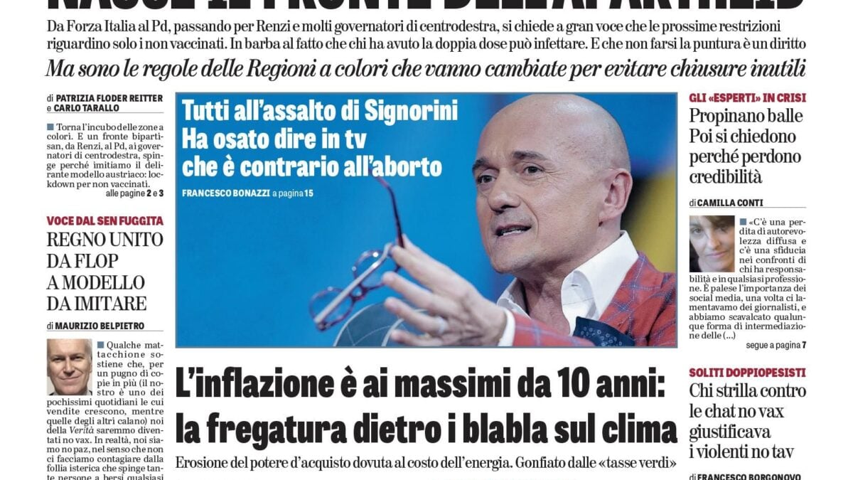 Oggi in edicola