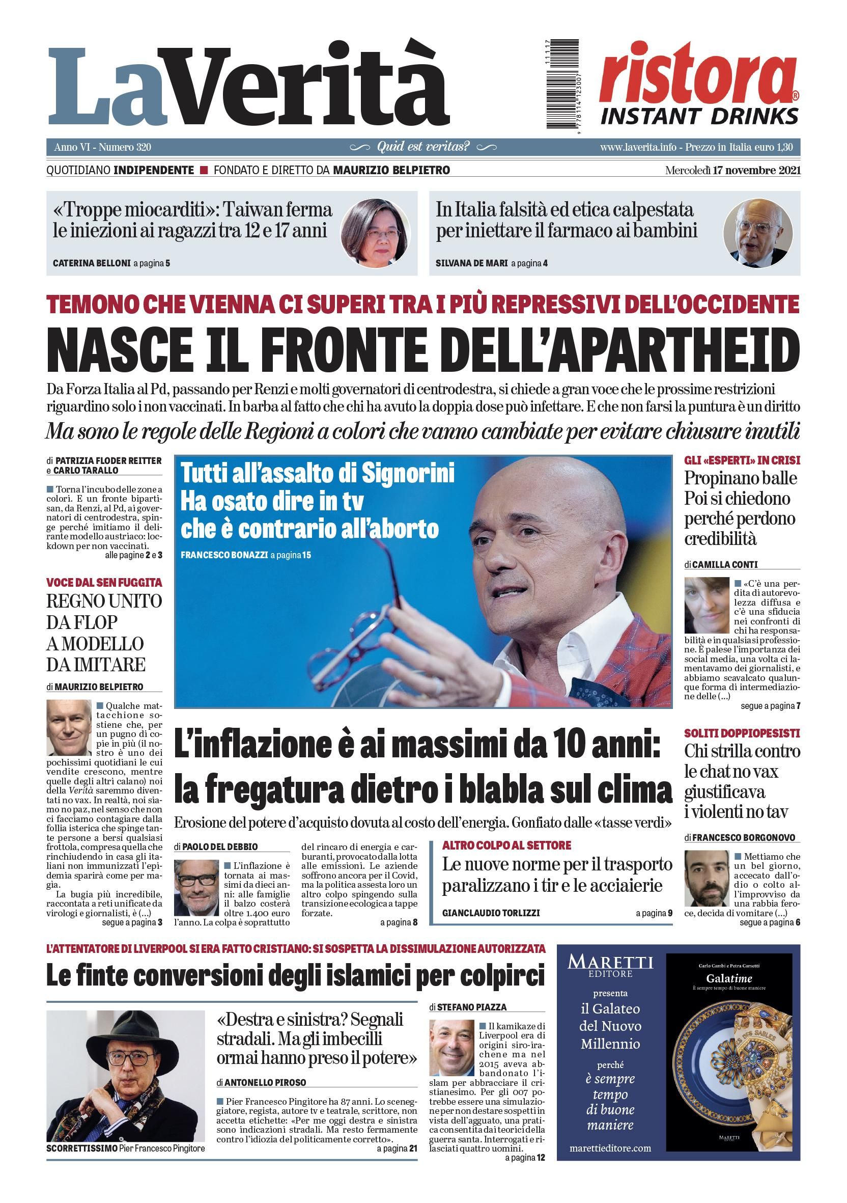 Oggi in edicola