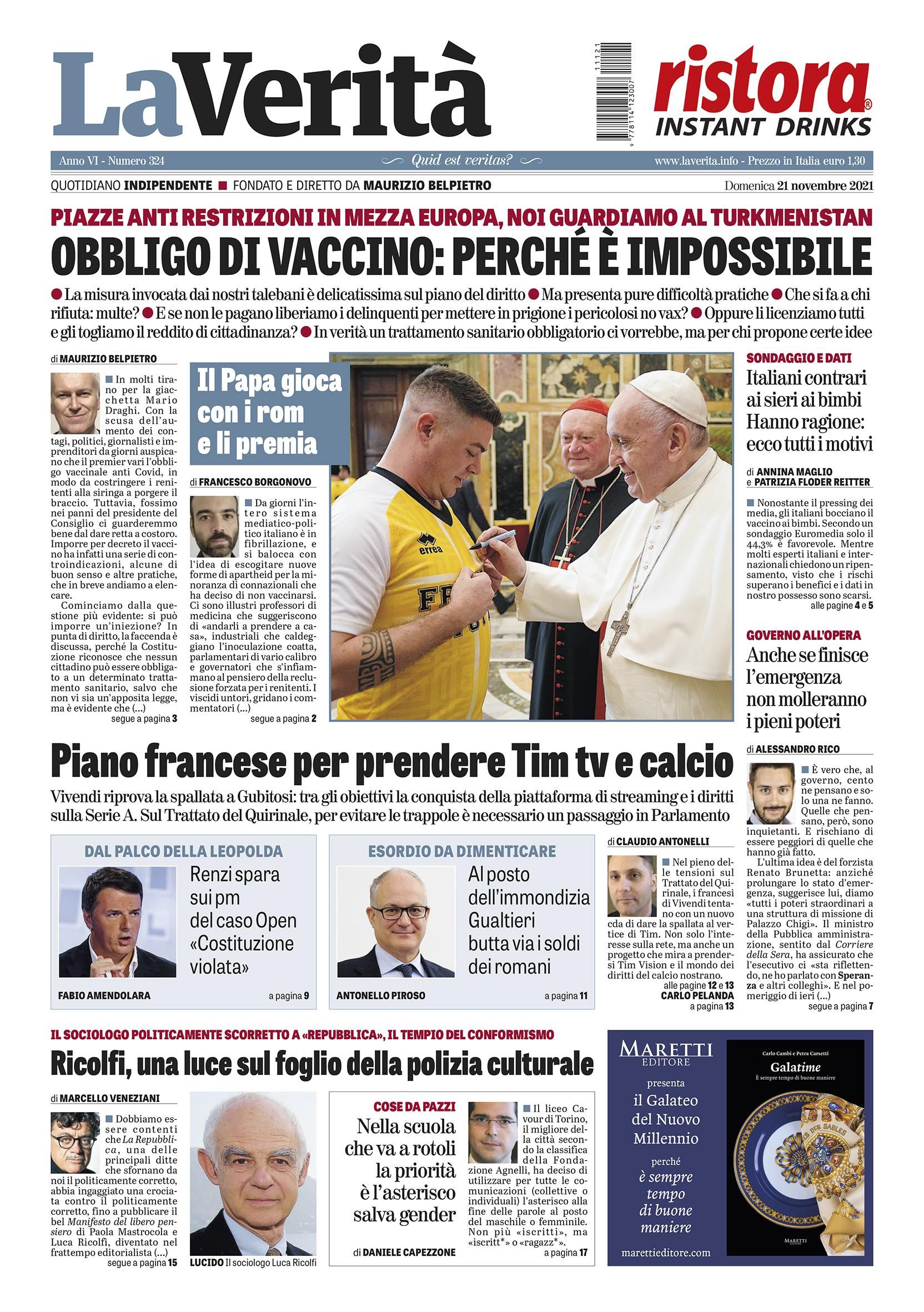 Oggi in edicola