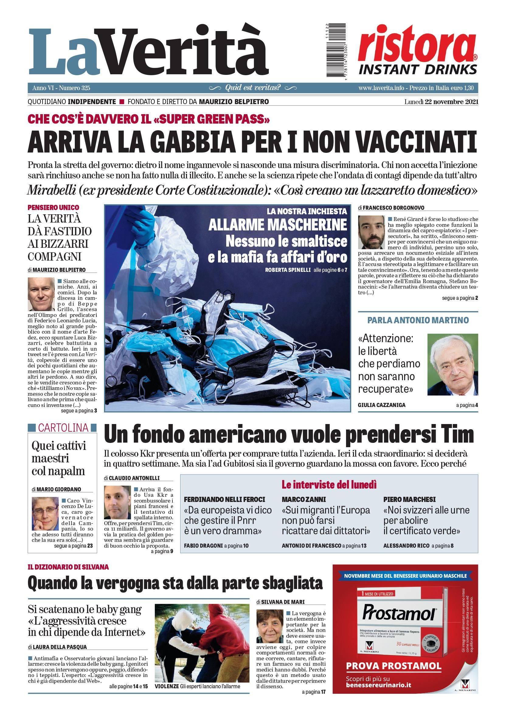 Oggi in edicola
