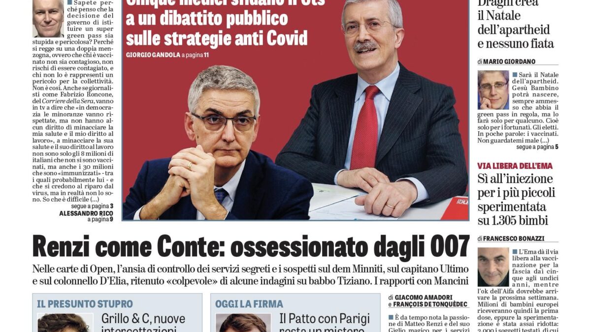 Oggi in edicola