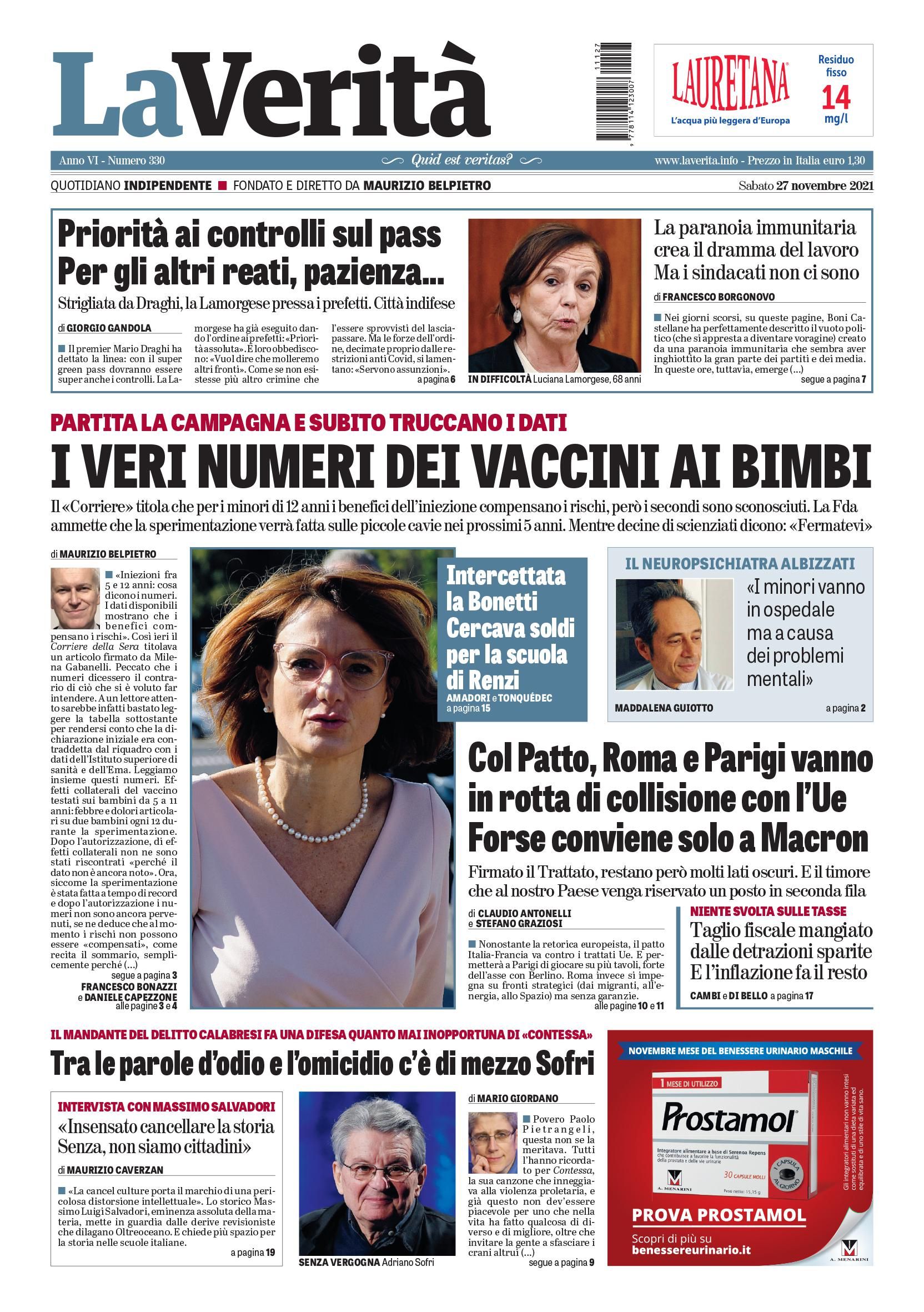 Oggi in edicola