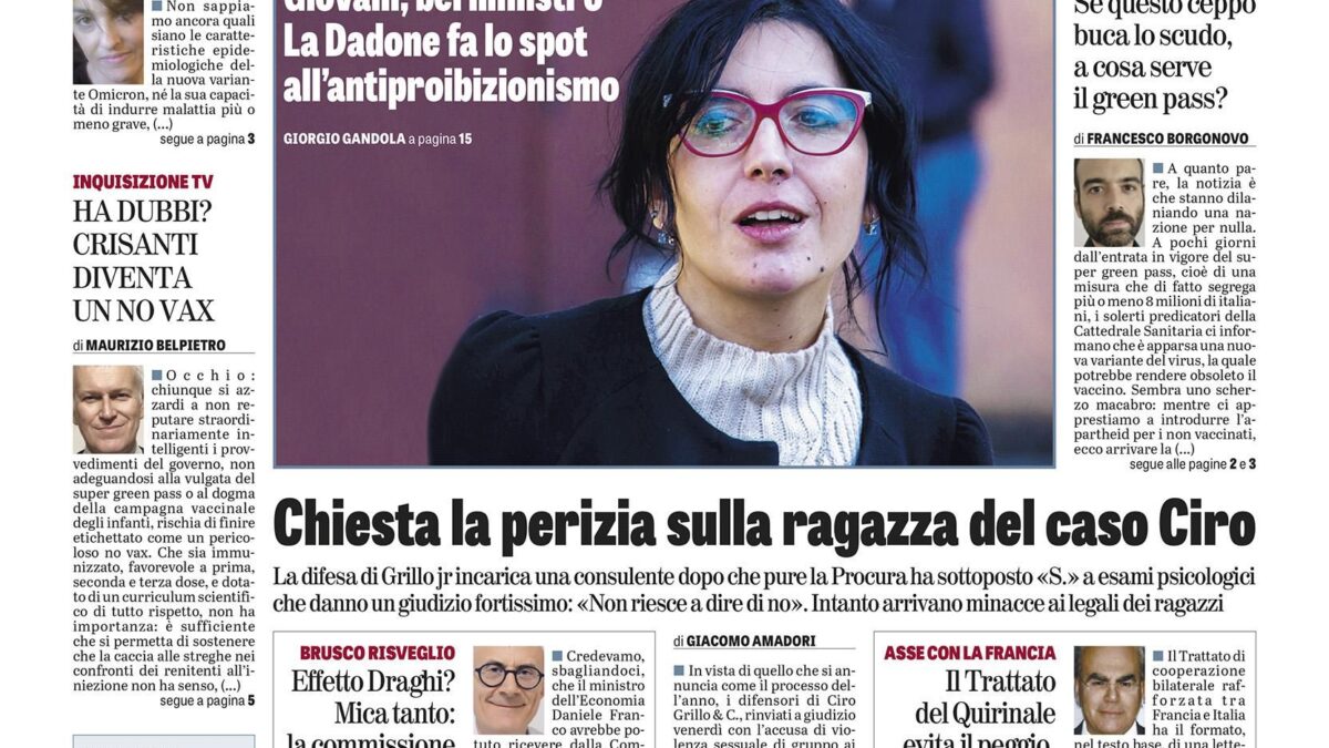 Oggi in edicola