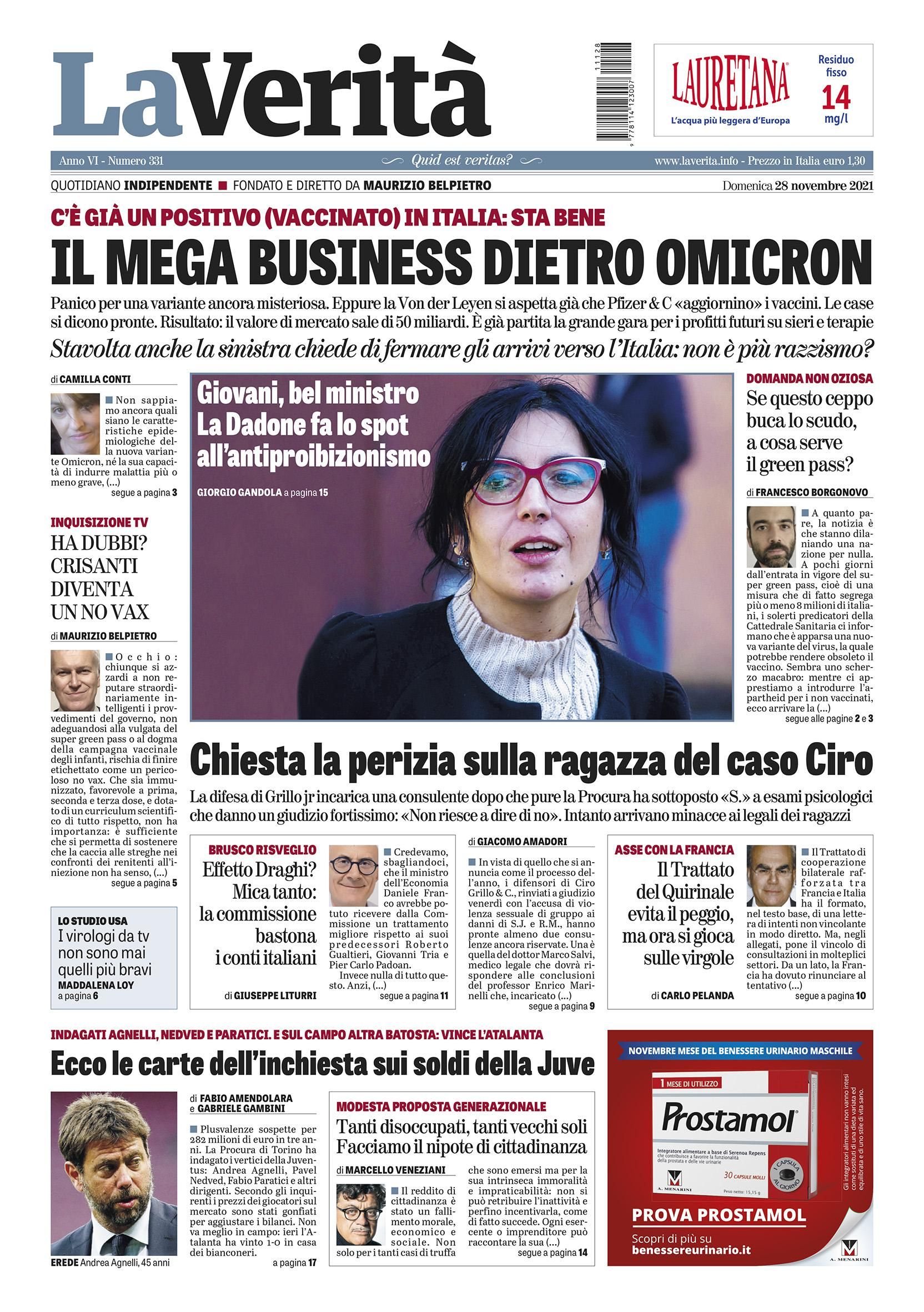 Oggi in edicola