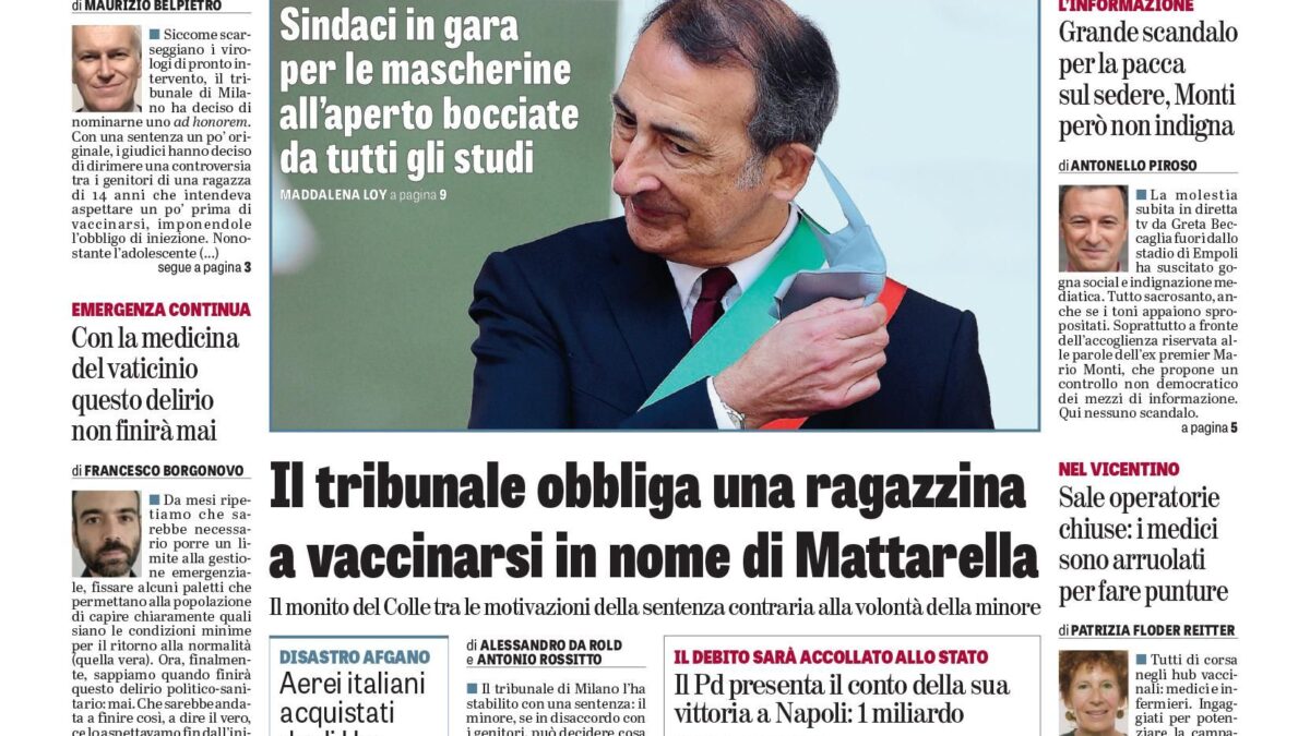 Oggi in edicola