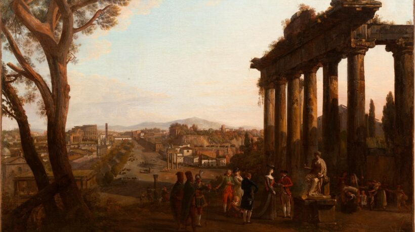 Abraham Louis Rodolphe Ducros, Il granduca Paolo e il suo seguito nel foro romano