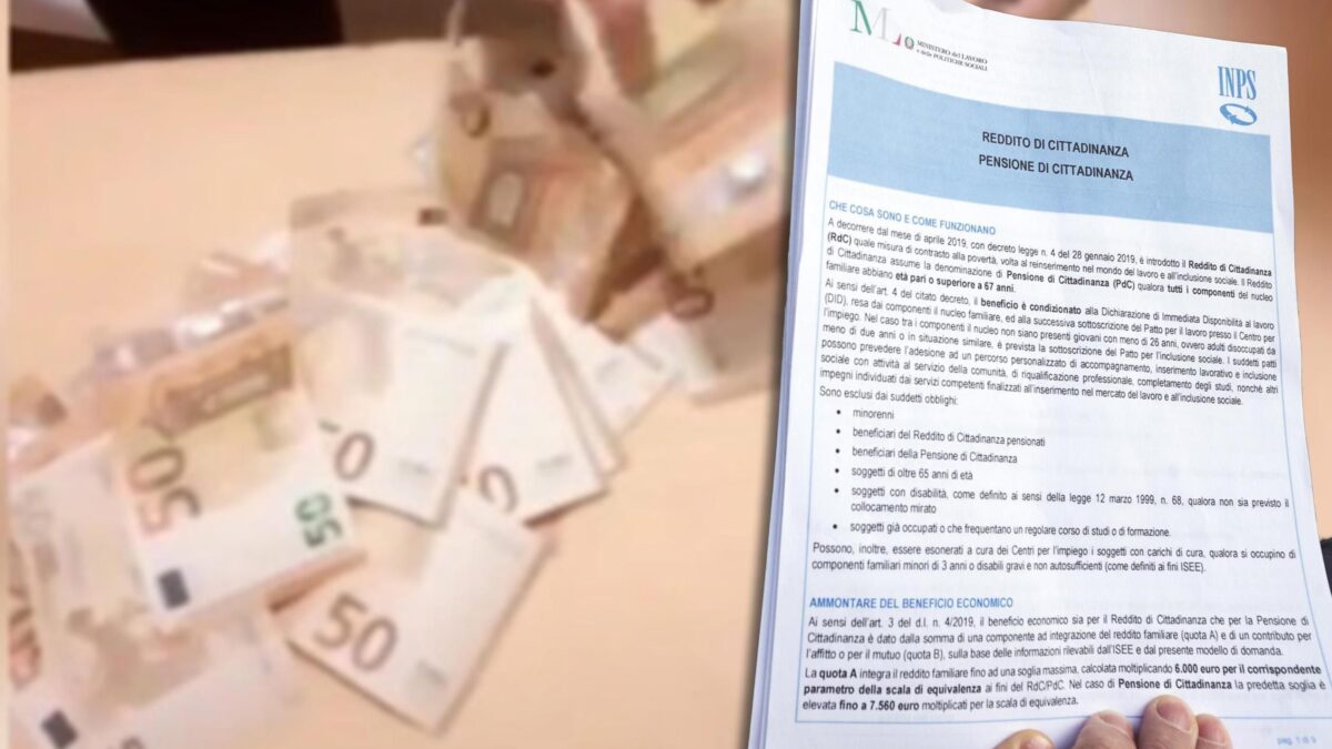 Reddito di cittadinanza, truffa da 60 milioni