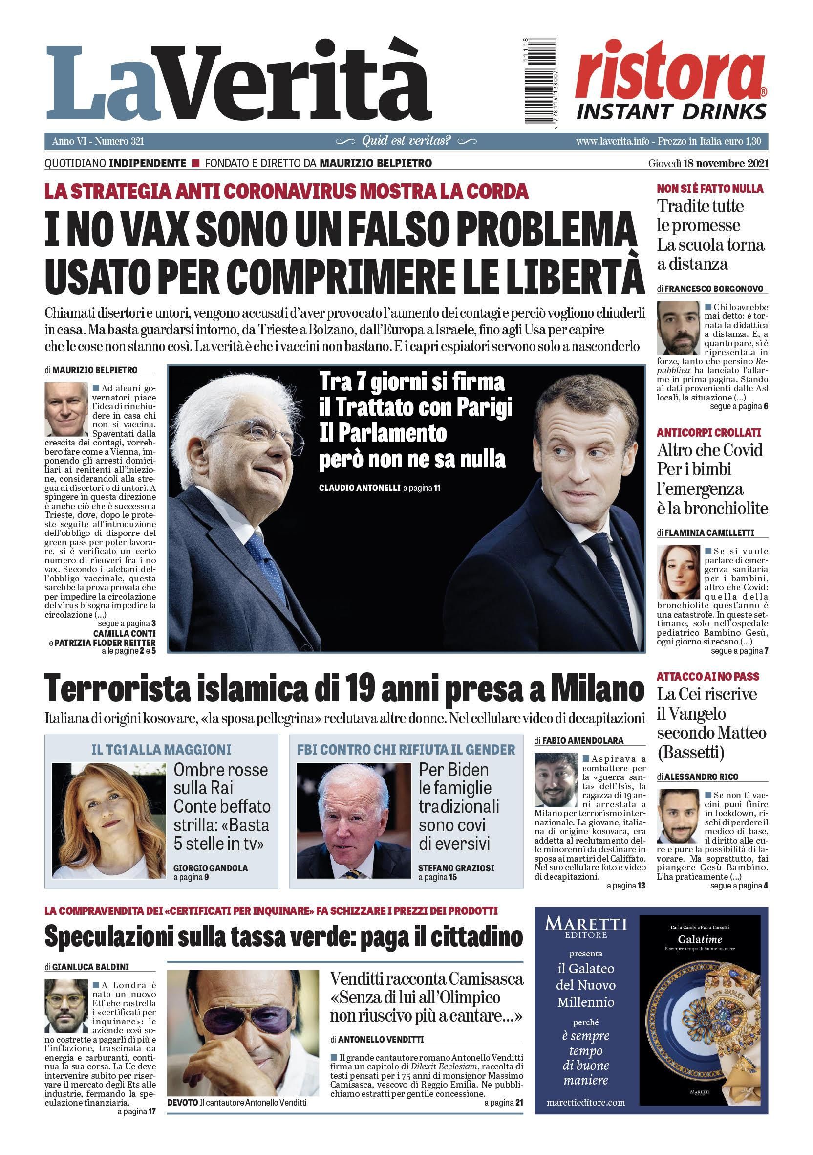 Oggi in edicola