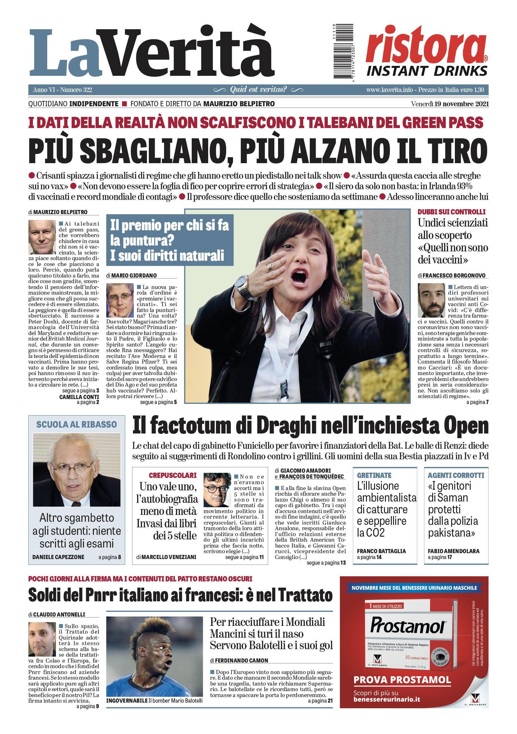 Oggi in edicola