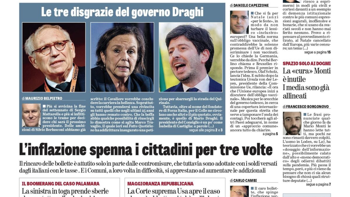 Oggi in edicola
