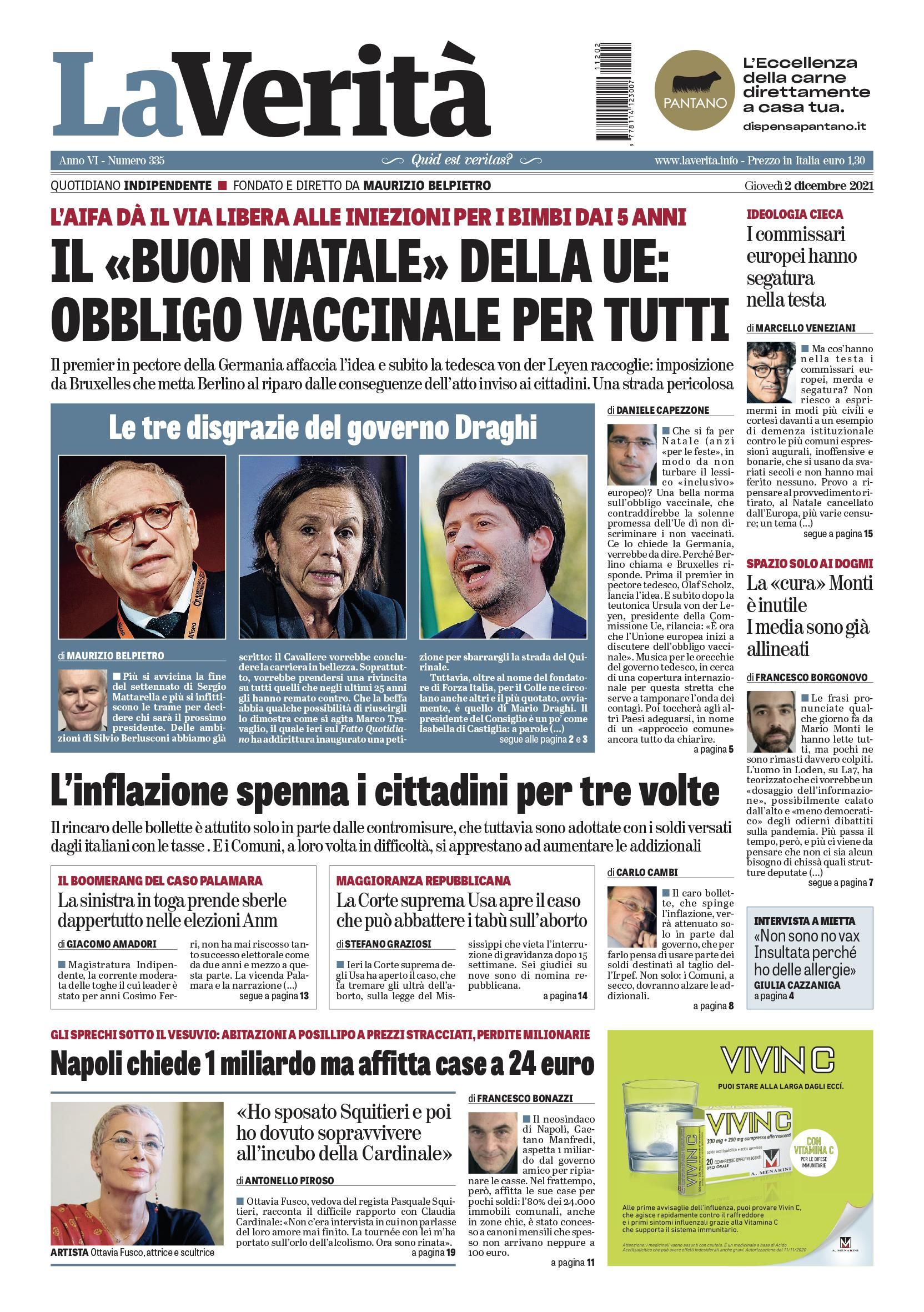 Oggi in edicola