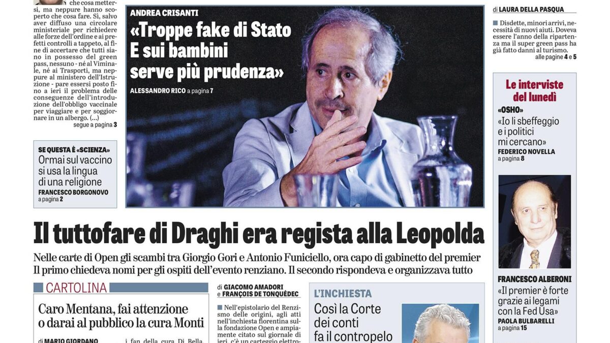 Oggi in edicola