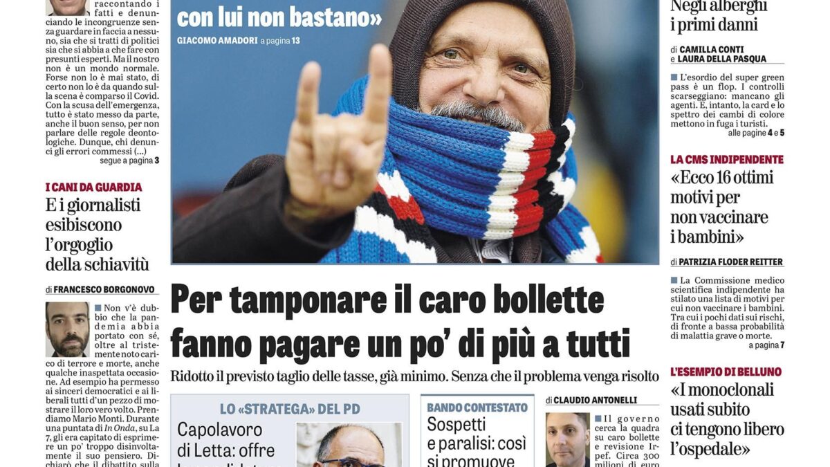 Oggi in edicola