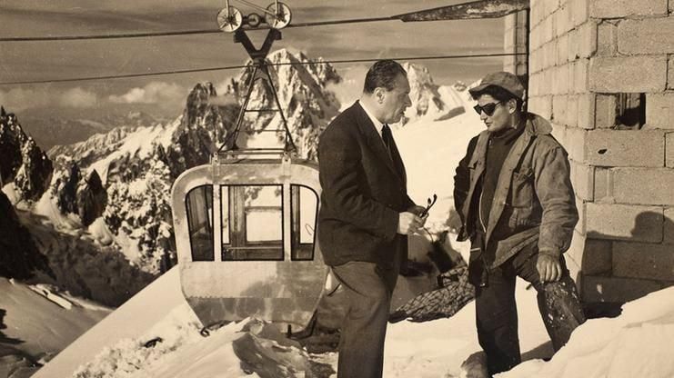A sinistra il conte Dino Lora Totino (Skyway Monte Bianco)