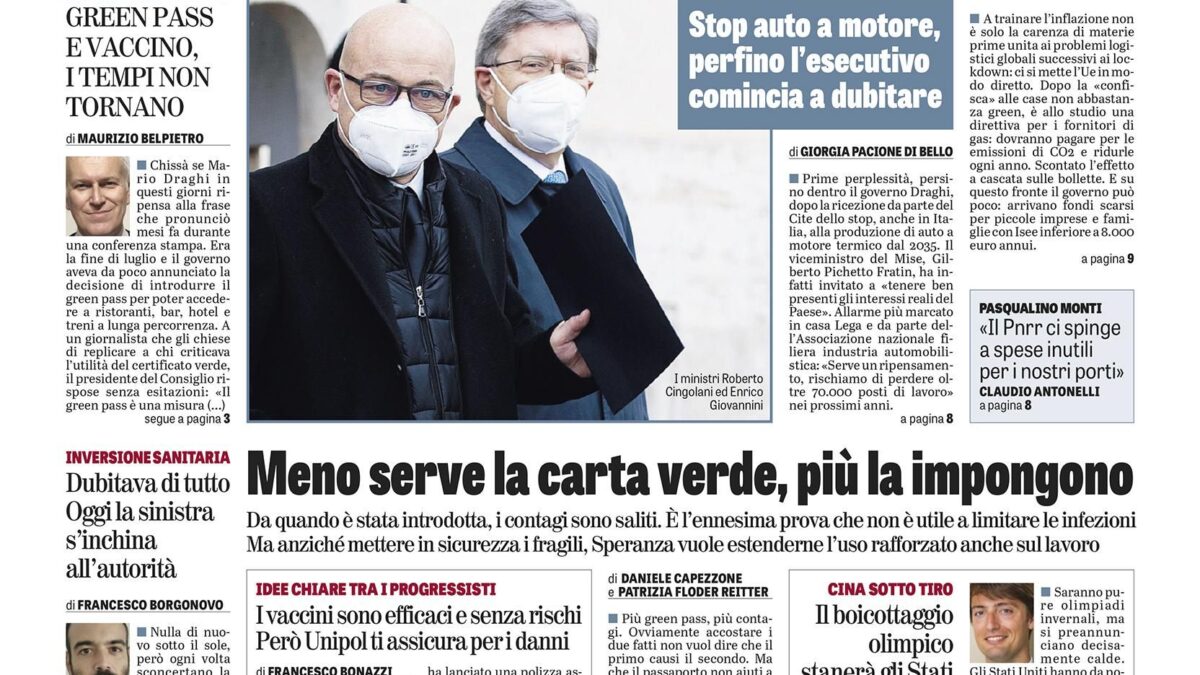 Oggi in edicola