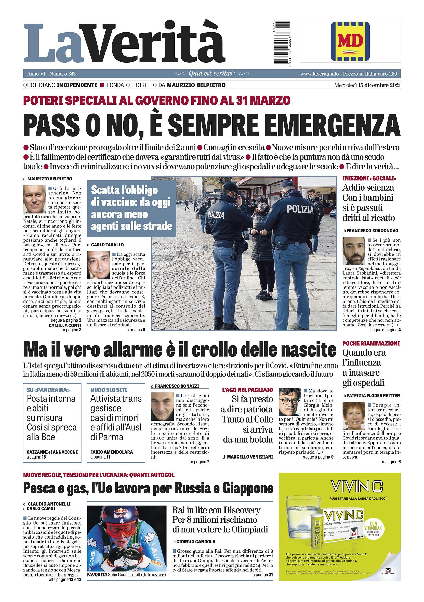 Oggi in edicola