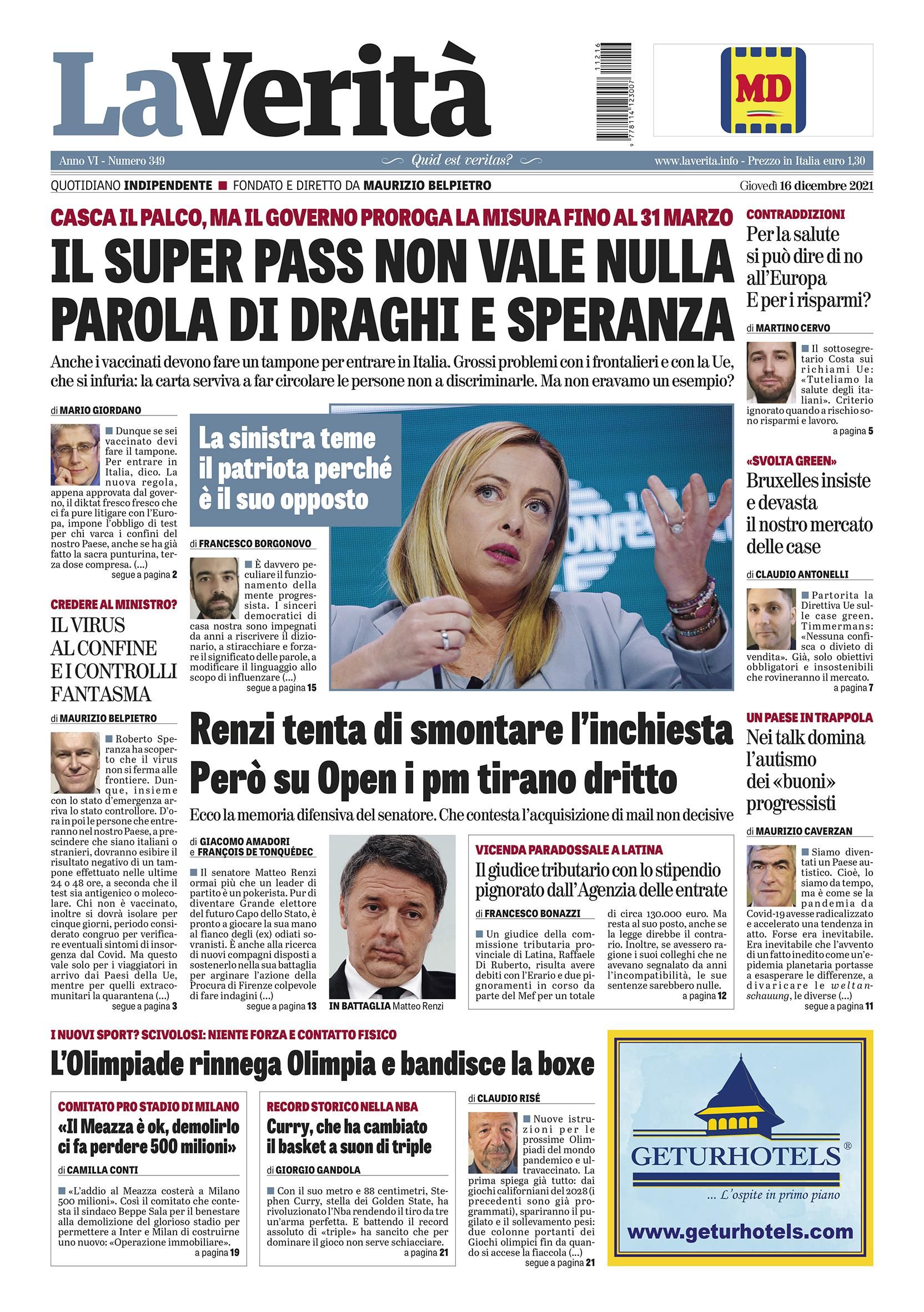 Oggi in edicola