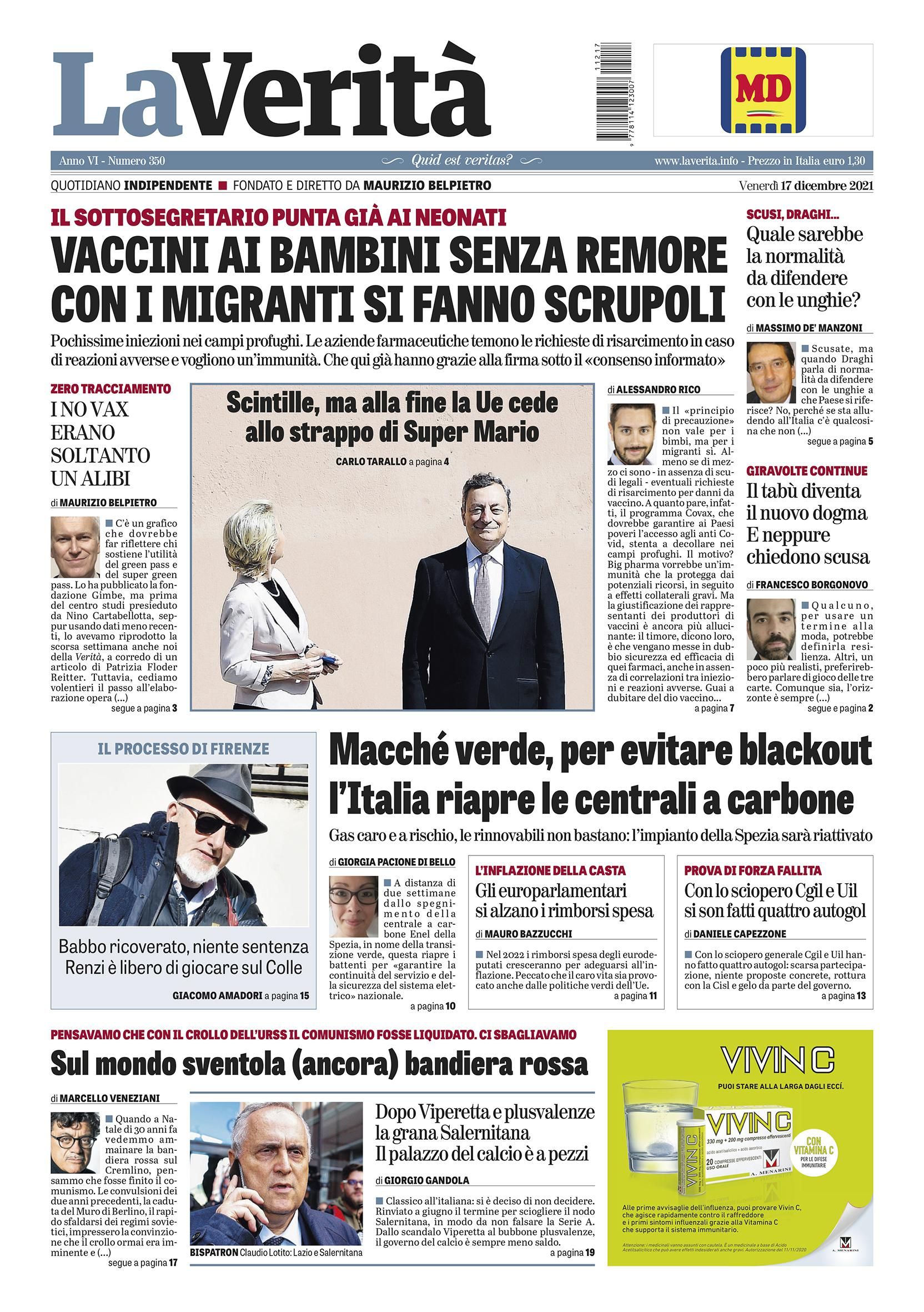 Oggi in edicola