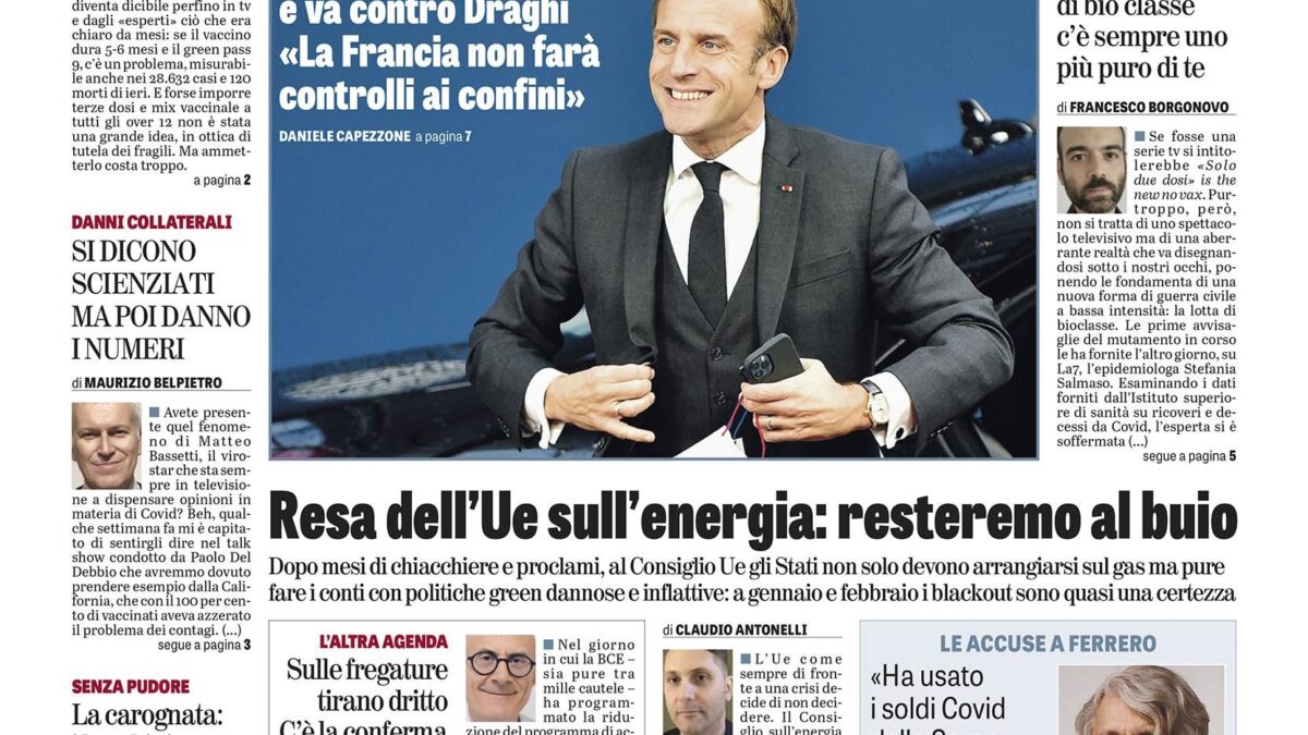 Oggi in edicola