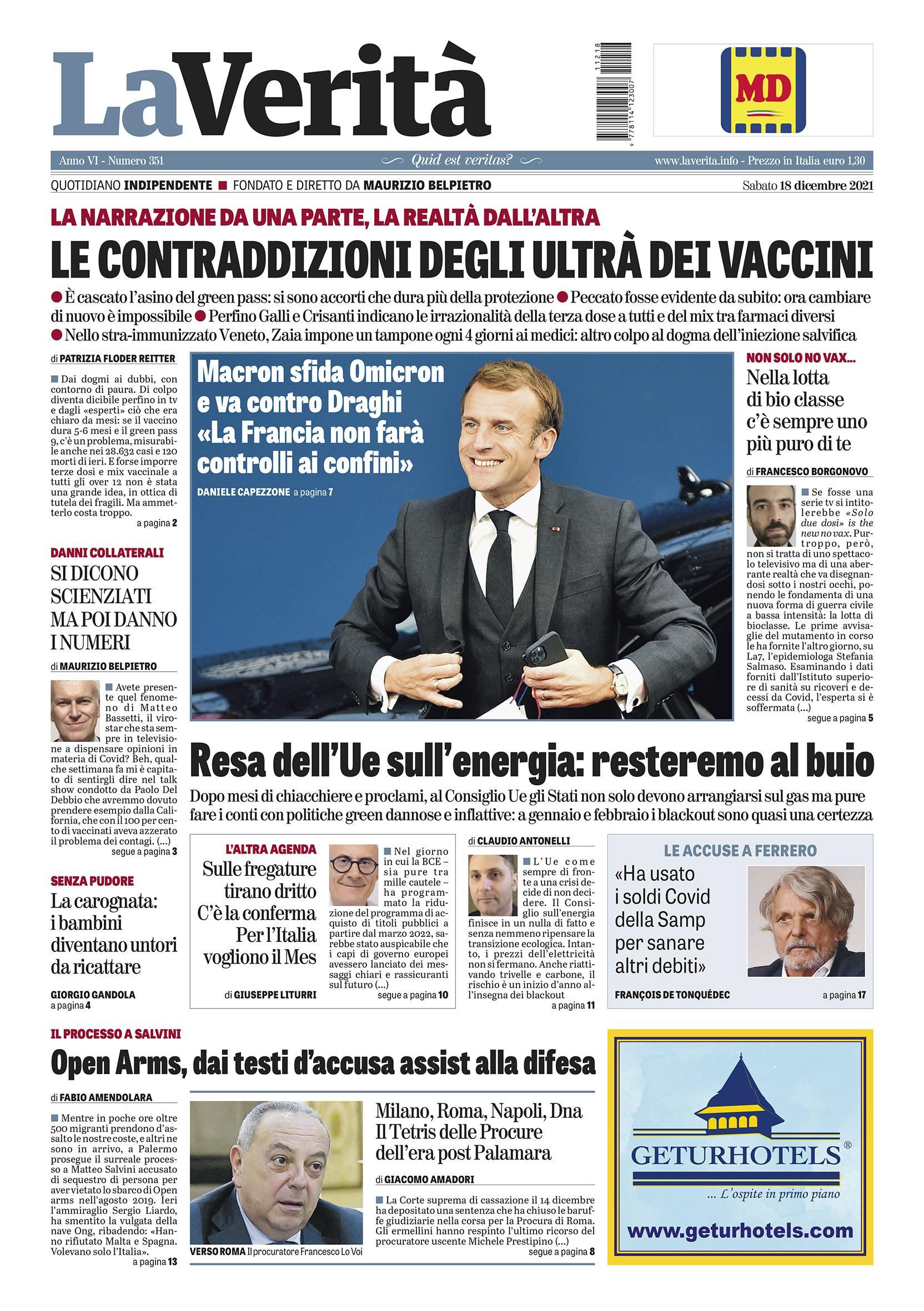 Oggi in edicola