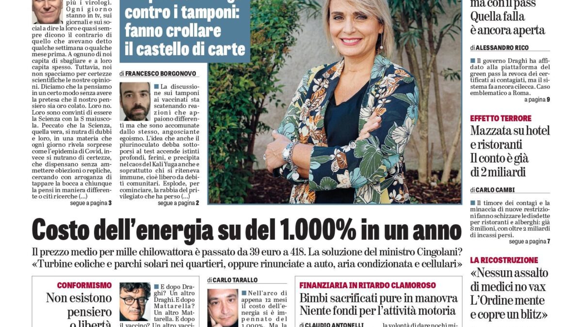 Oggi in edicola
