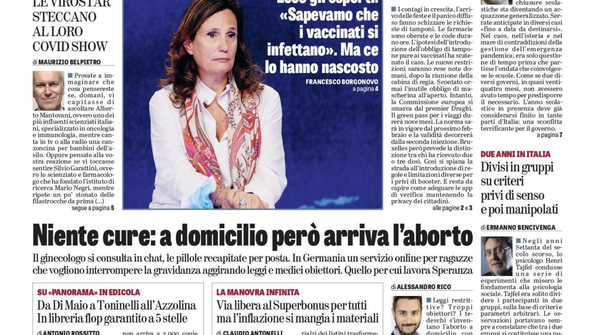 Oggi in edicola