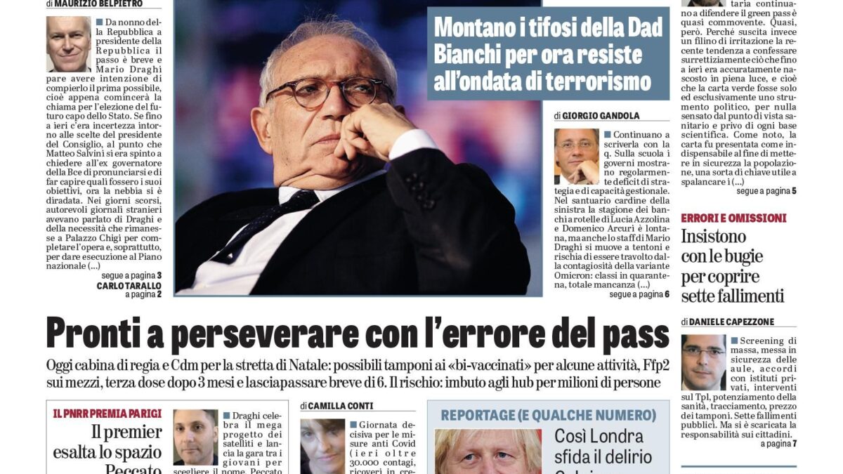 Oggi in edicola