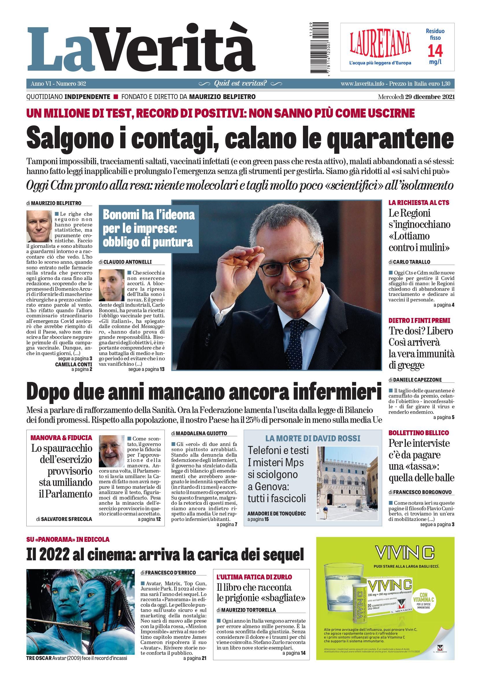 Oggi in edicola