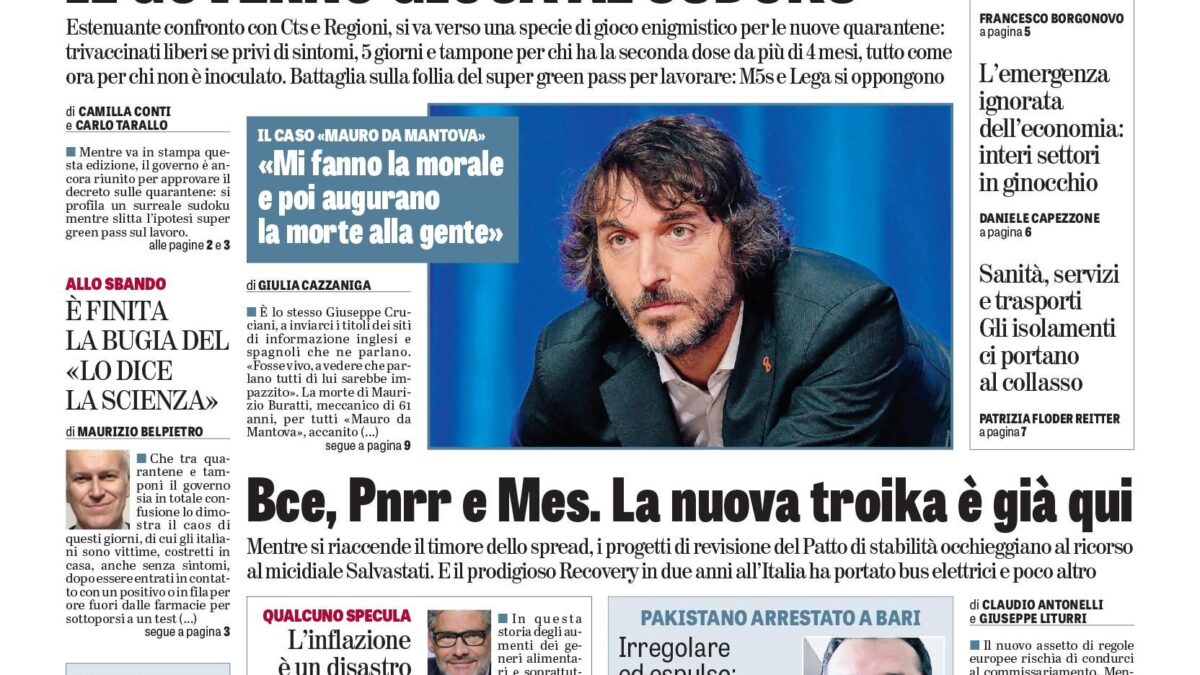 Oggi in edicola