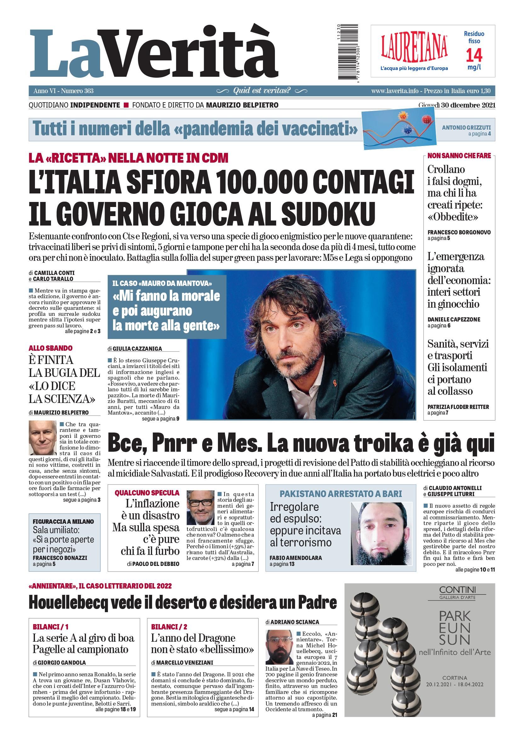 Oggi in edicola