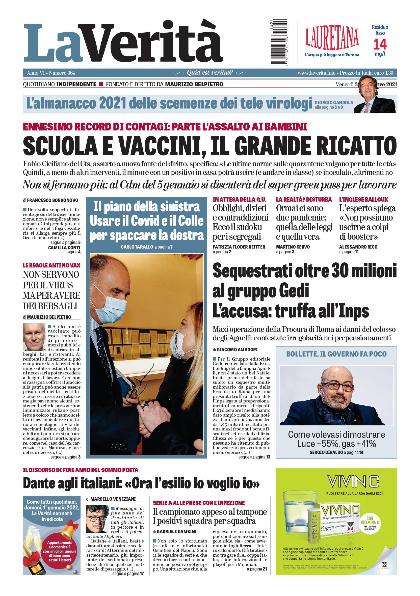 Oggi in edicola