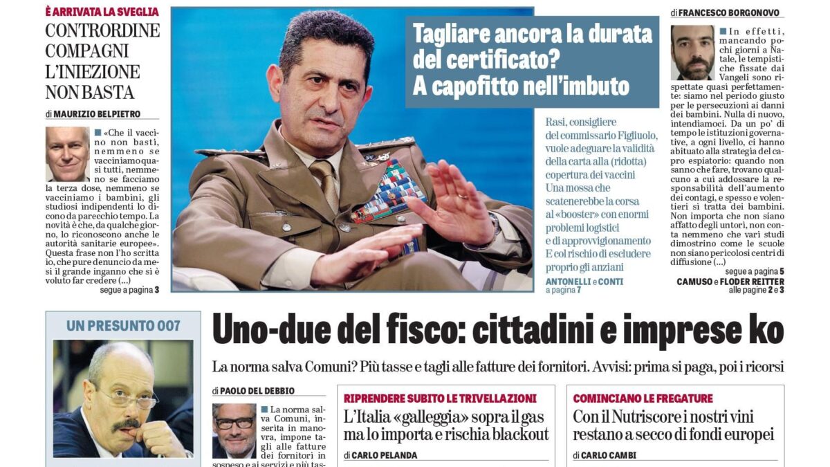 Oggi in edicola