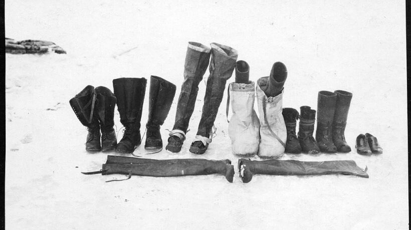 Le calzature usate da Amundsen e i suoi uomini (Getty Images)