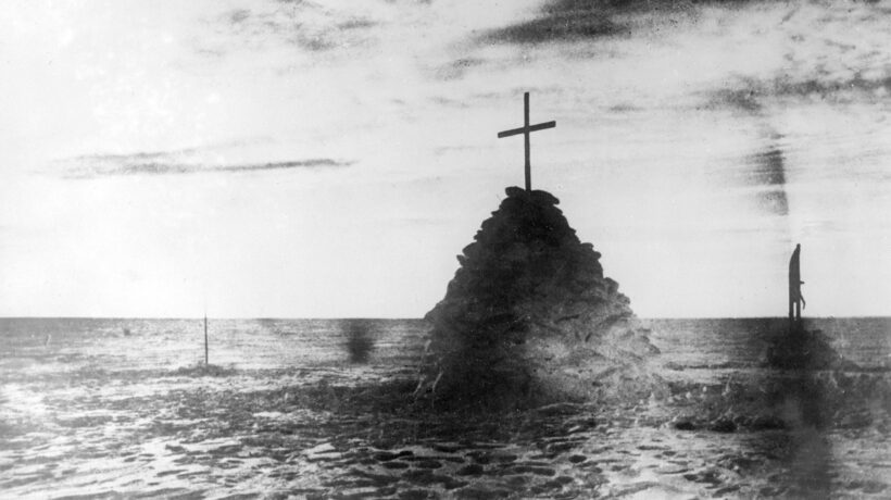 Il luogo della sepoltura di Robert F. Scott e degli altri due membri della spedizione (Getty Images)