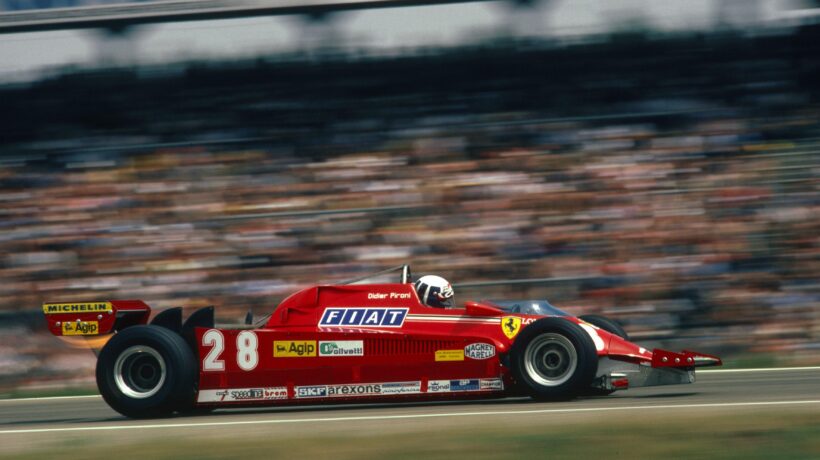 Didier Pironi nel 1981 su Ferrari 126CK con impianto frenante Brembo (Getty Images)